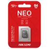 Imagem de CARTAO DE MEMORIA MICRO SD HIKSEMI CLASS 10UHS-I 64GB - HS-TF-C1/64G