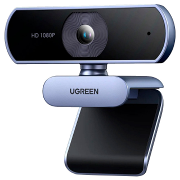 Mostrar detalhes de WEBCAM UGREEN 1080P FULL HD USB CINZA COM MICROFONE - CM678 Imagem de WEBCAM UGREEN 1080P FULL HD USB CINZA COM MICROFONE - CM678