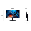 Imagem de MONITOR 27" SAMSUNG LS27HG400ELMZD ODYSSEY G4 GAMER FHD / 300HZ / 1ms / DP / HDMI