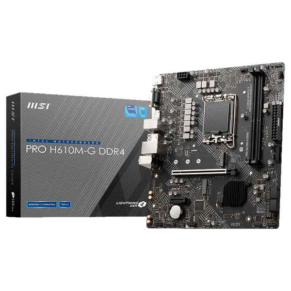 Imagem de PLACA MAE (INTEL) MSI PRO H610M-G DDR4 LGA1700 12° 13° E 14° GERACAO