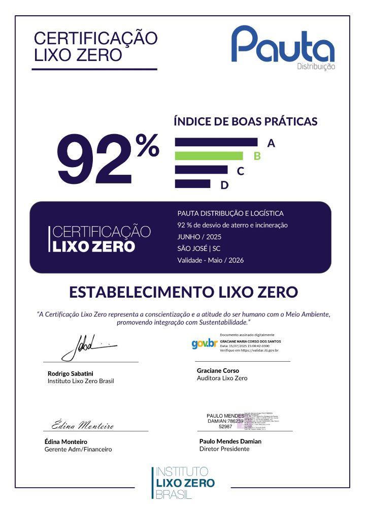 Certificação LIXO ZERO